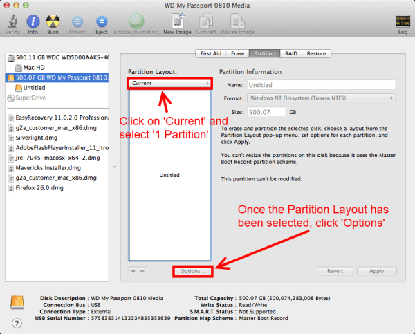 passprot wd for mac how to reformat